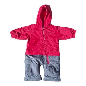 Columbia Baby/Toddler Snowsuit Bunting Pink & Gray Hooded One Piece
